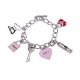 Coach Fashion Charm Pink Bracelets CVX