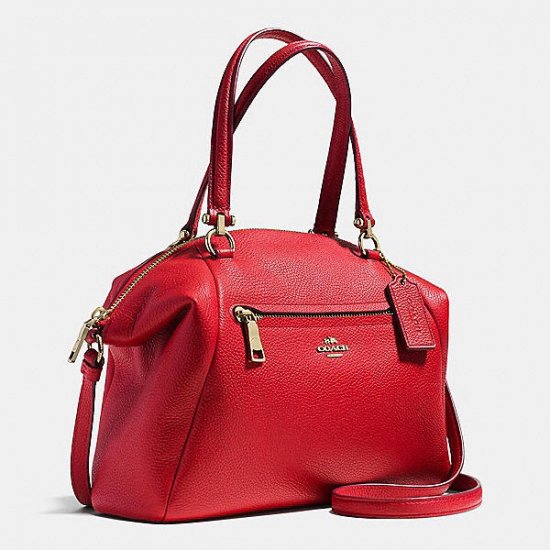 Fashion Decorative Coach Prairie Satchel In Pebble Leather