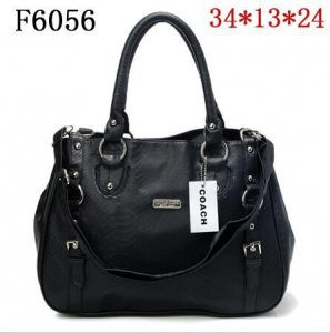 Coach Madison In Embossed Medium Black Satchels DFD