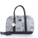 Coach Poppy Logo Style Medium Grey Satchels EUL