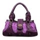 Coach Stud Lock Signature Small Purple Totes ENV