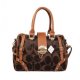 Coach Lock In Monogram Medium Coffee Luggage Bags BZA