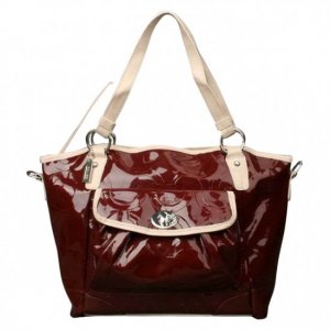 Coach Bleecker Riley Carryall Small Dark Red Satchels ECF