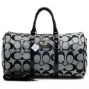 Coach Bleecker Monogram In Signature Large Grey Luggage Bags AFM