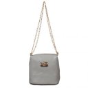 Coach Saffiano Logo Small Grey Crossbody Bags EMD