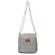 Coach Saffiano Logo Small Grey Crossbody Bags EMD