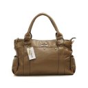 Coach Stud City Medium Brown Satchels DHS