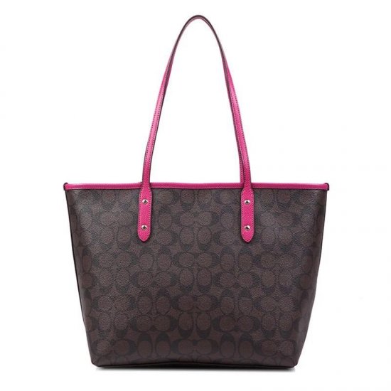 European Style Coach Sophia Tote In Pebble Leather