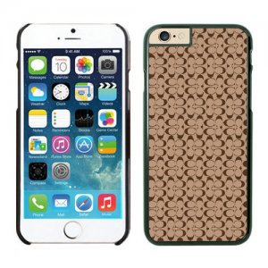 Coach Logo In Signature Camel iPhone 6 Cases EZL