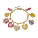 Coach Love Logo Gold Bracelets CXA