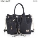 Coach Fashion Signature Medium Black Satchels BTS