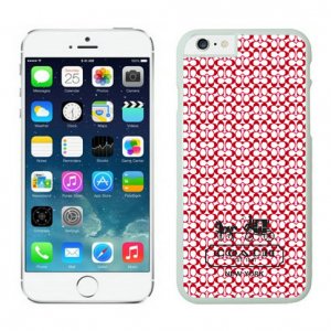 Coach In Confetti Signature Red iPhone 6 Cases EYS