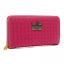 Coach Knitted Logo Large Fuchsia Wallets EGJ