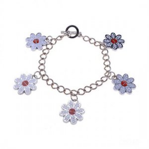 Coach Shine Flower Silver Bracelets CXJ