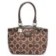 Coach Borough Monogram Medium Coffee Totes EHN