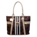 Coach Zip In Signature Medium Coffee Totes BFH