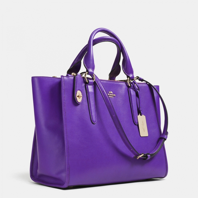 Fashion Women Real Coach Crosby Carryall In Leather - Click Image to Close