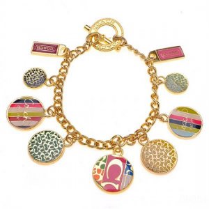 Coach Fashion Logo Gold Bracelets CWR