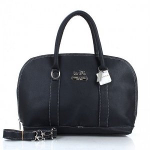 Coach Madison Logo Medium Black Satchels ETC