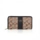 Coach Zippy Logo Signature Small Apricot Wallets FET