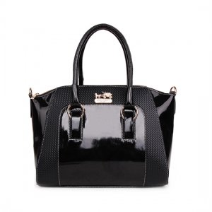 Coach In Logo Medium Black Satchels BLE