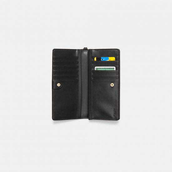 High Quality Brand Coach Slim Wallet In Pebble Leather