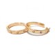 Coach Ring Stud Gold Earrings AJY