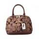 Coach Madison Signature Medium Coffee Satchels DON