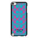 Coach Big Logo Fuchsia Blue iPod Touch 5TH CAD