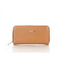 Coach Zip In Saffiano Small Brown Wallets FFF