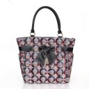 Coach Poppy Bowknot Monogram Medium Purple Totes CDG