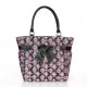 Coach Poppy Bowknot Monogram Medium Purple Totes CDG