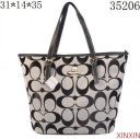 Coach Legacy Logo In Monogram Medium Black Totes BPY