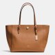 Coach Outlet Turnlock Tote In Crossgrain Leather