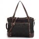 Coach Legacy Logo In Signature Large Black Totes BPH