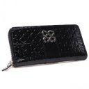 Coach Logo Monogram Large Black Wallets CHQ