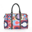 Coach Poppy Stud Medium Multicolor Luggage Bags ASZ