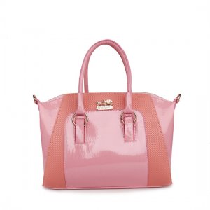 Coach In Logo Medium Pink Satchels BLF