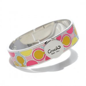 Coach Linked Signature C Pink Bracelets AKQ