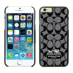 Coach Big Logo Grey iPhone 6 Cases FAD