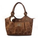 Coach Legacy Signature Medium Coffee Satchels BQD