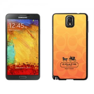 Coach In Signature Orange Samsung Note 3 Cases DSF