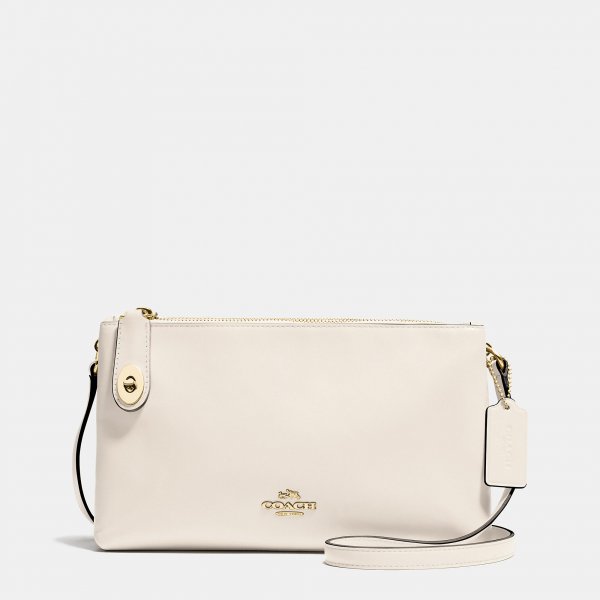 Fashion Solid Coach Crosby Crossbody In Calf Leather - Click Image to Close