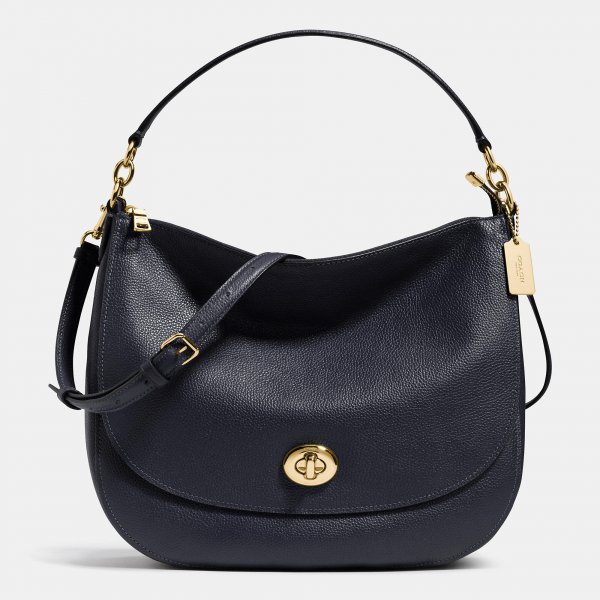 Coach Turnlock Hobo In Pebble Leather Hot Sale Online - Click Image to Close