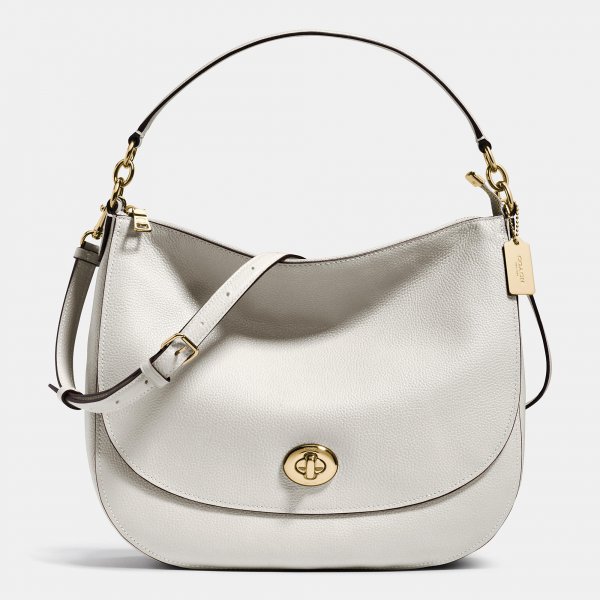 Coach Turnlock Hobo In Pebble Leather High Quality Sale - Click Image to Close