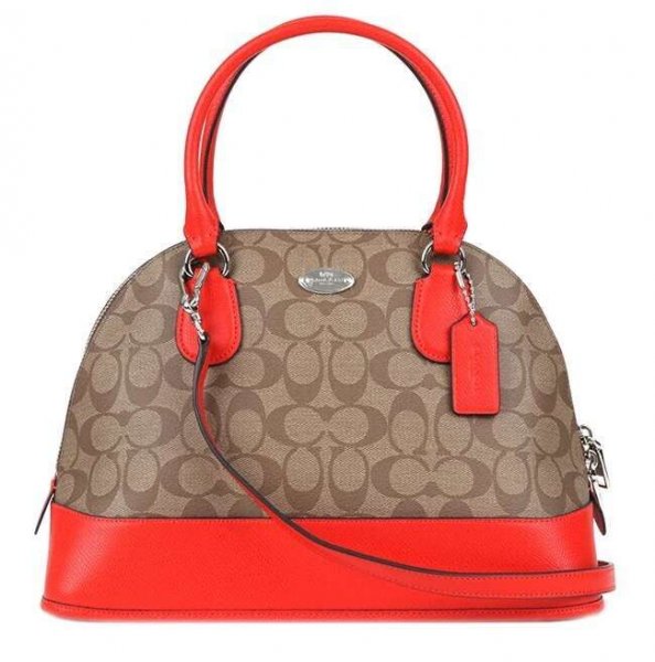 New Realer Coach Prairie Satchel In Signature Canvas - Click Image to Close