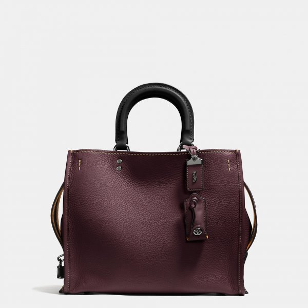 Luxury Handbags Coach Rogue Bag In Glovetanned Pebble Leather - Click Image to Close